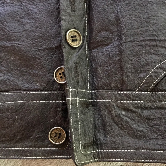 Vintage leather skirt from Japan - Picture 3 of 6